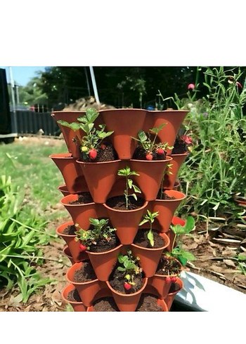 Antrasit Çok Katmanlı Saksı - Görsel 3