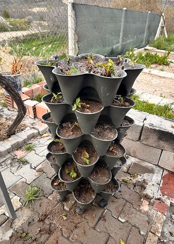 Antrasit Çok Katmanlı Saksı - Görsel 2