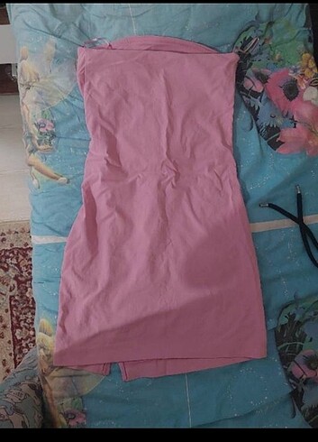 Defacto Defacto pembe straplez elbise