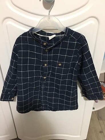 H&M H&M ince keten gömlek 9-12 ay