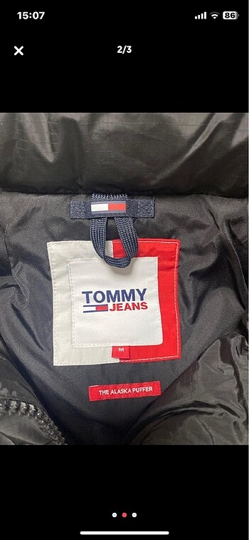m Beden TOMMY JEANS ALASKA PUFFER ORJİNAL MONT