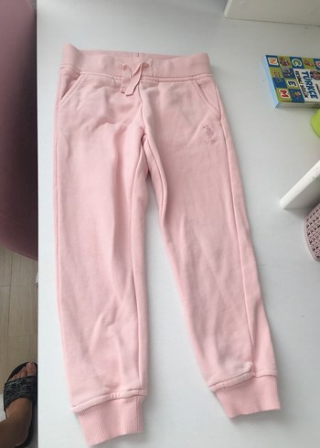 Kız Çocuk Pembe Rahat Kesim Eşofman Altı