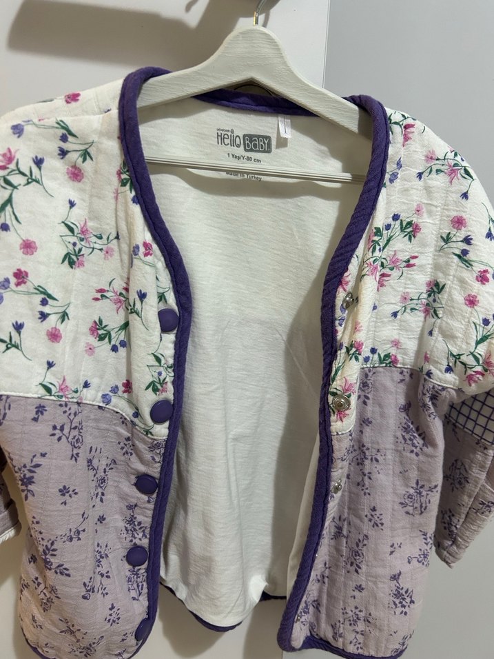 Kızlar için Nakışlı Bohem Uzun Kollu ceket 1yaş - Görsel 2