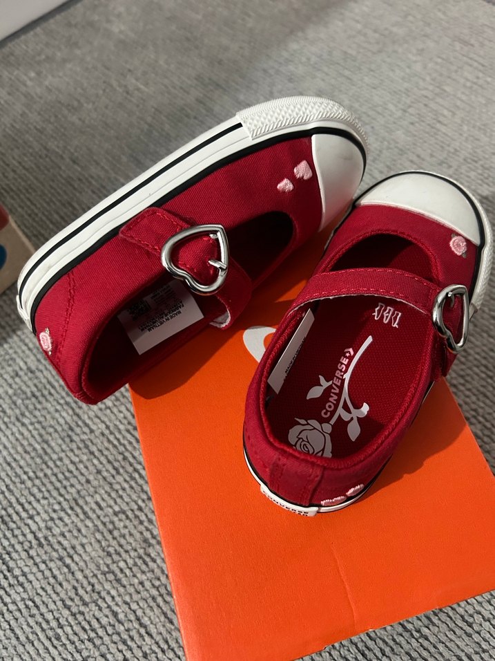 Kız Bebek Kırmızı babet - Görsel 3