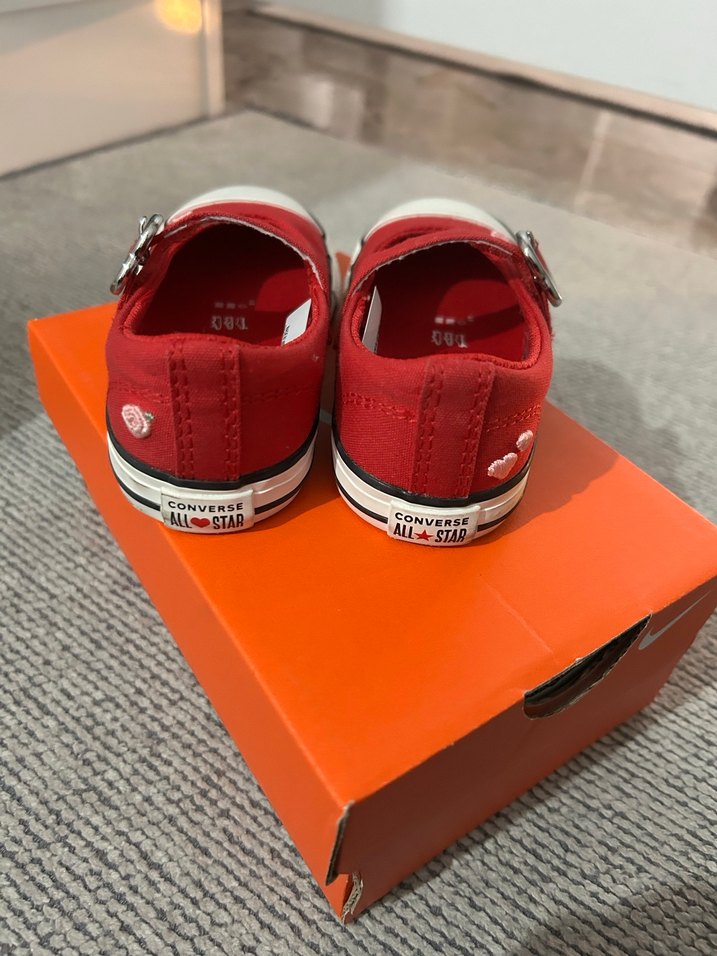 Kız Bebek Kırmızı babet - Görsel 2