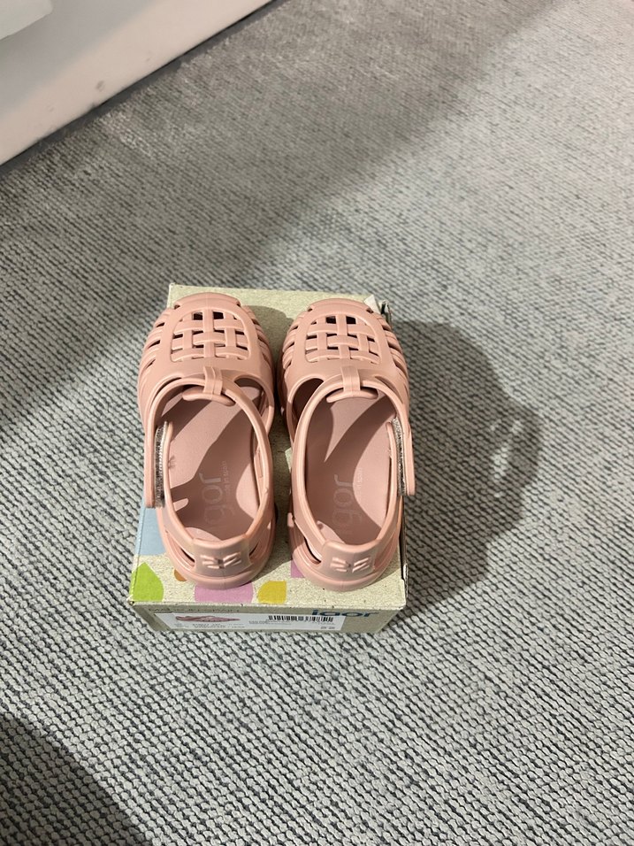 Kız Çocuk Pembe Kareli Tokalı Terlik - Görsel 3