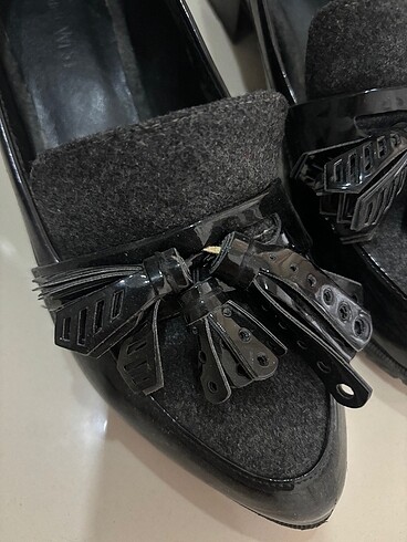 37,5 Beden Nine west rugan deri kadın loafer 7 1/2 beden