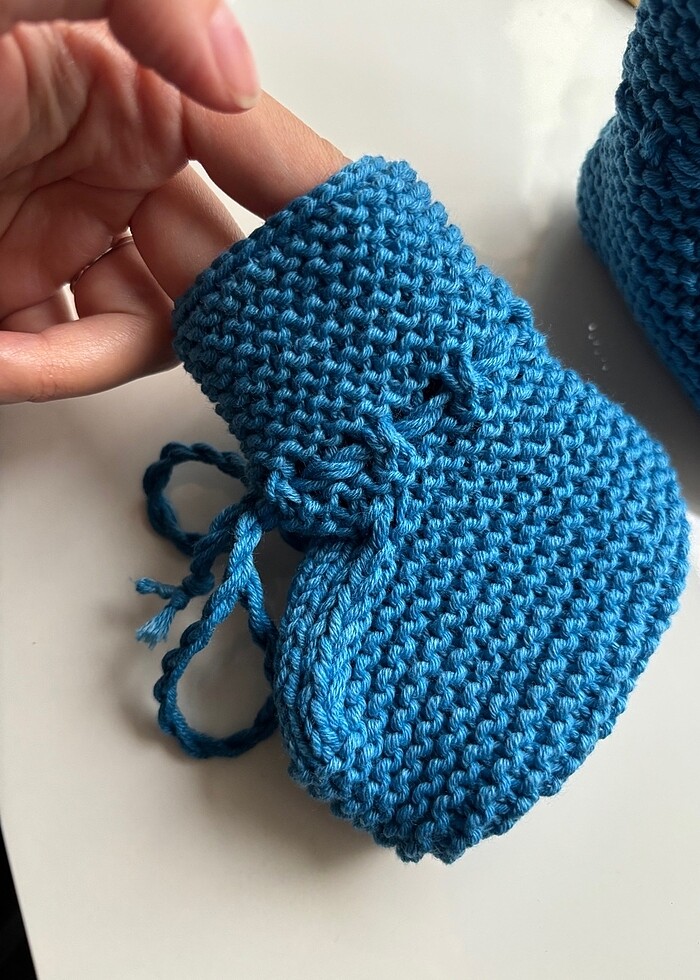 Bebek patiği el örgüsü - Görsel 4