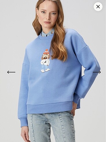 m Beden Beymen club köpek nakışlı sweatshirt M
