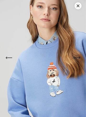 Beymen club köpek nakışlı sweatshirt M