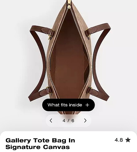 Beden Orjinal coach signature canvas tote bag brown