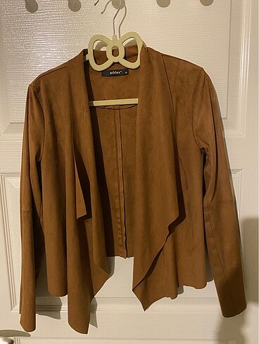 Asimetrik Süet ceket - Görsel 2