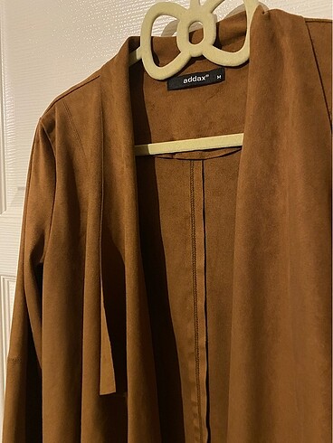 Asimetrik Süet ceket - Görsel 3