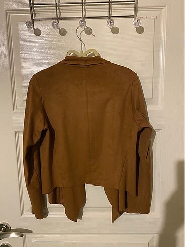 Asimetrik Süet ceket - Görsel 4