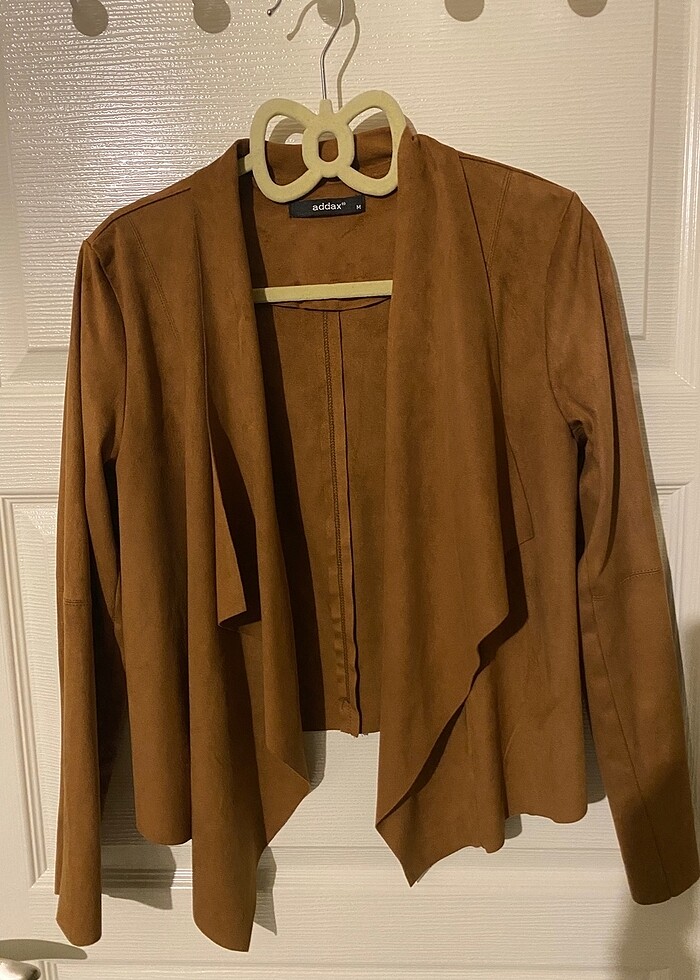 Asimetrik Süet ceket - Görsel 2