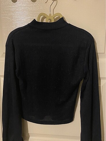 Transparan lacivert bluz - Görsel 3