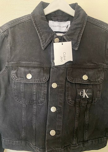 Siyah Düğmeli Kadın Denim Ceket - Görsel 2