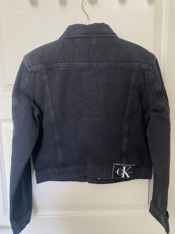 Siyah Düğmeli Kadın Denim Ceket - Görsel 3