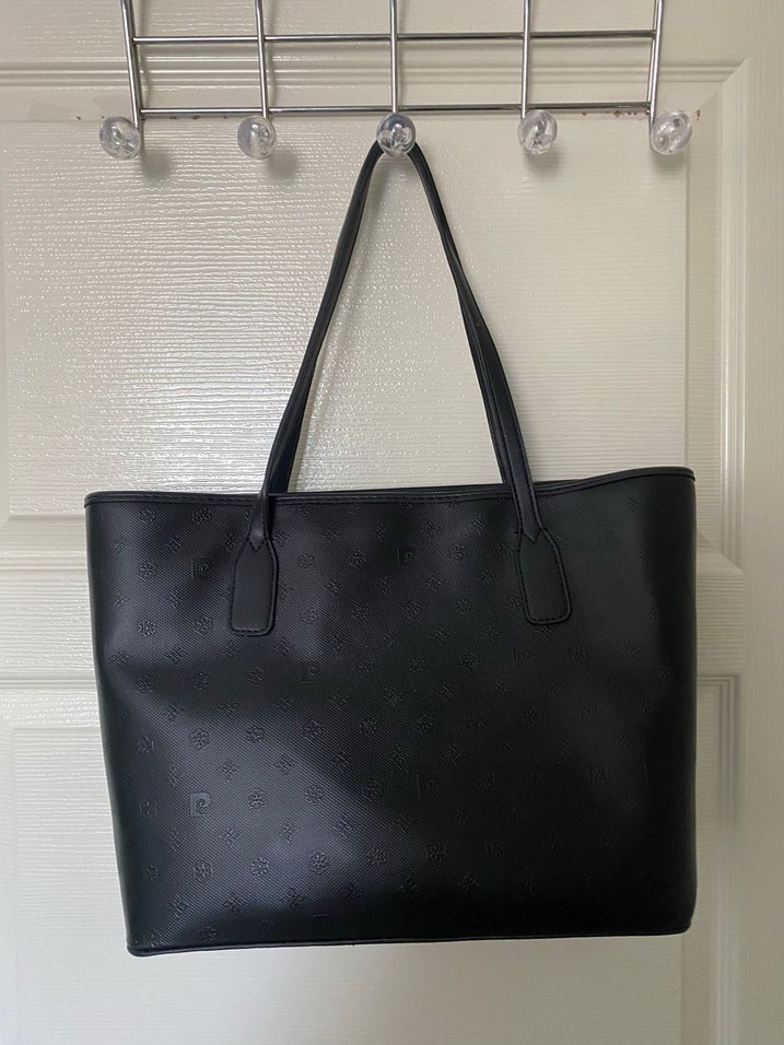 Siyah Deri Fermuarlı Kadın Çanta - Görsel 2