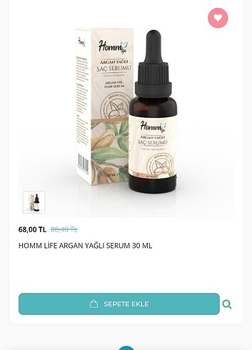  Beden Argan yağı saç serumu