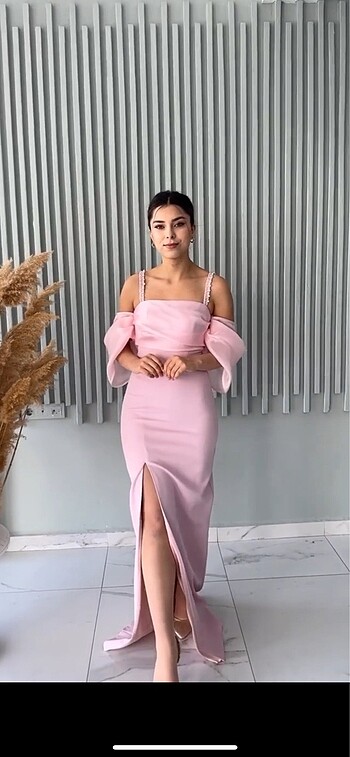 Pembe abiye - Görsel 2