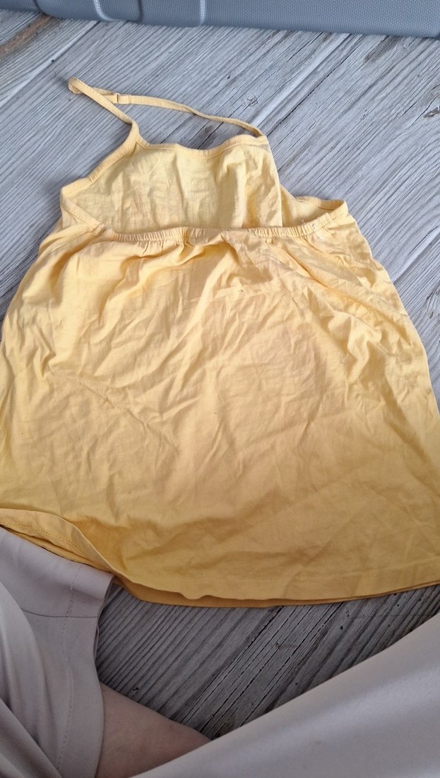 Kız Çocuk Sarı Askılı Yazlık - Görsel 2