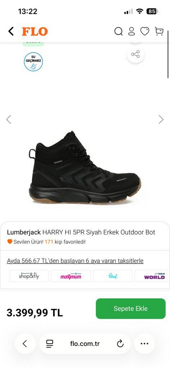 Lumberjack Erkek Kamuflaj Outdoor 42 numara Ayakkabı - Görsel 4