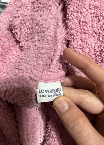 Pembe Kadın Peluş Ceket - Görsel 6