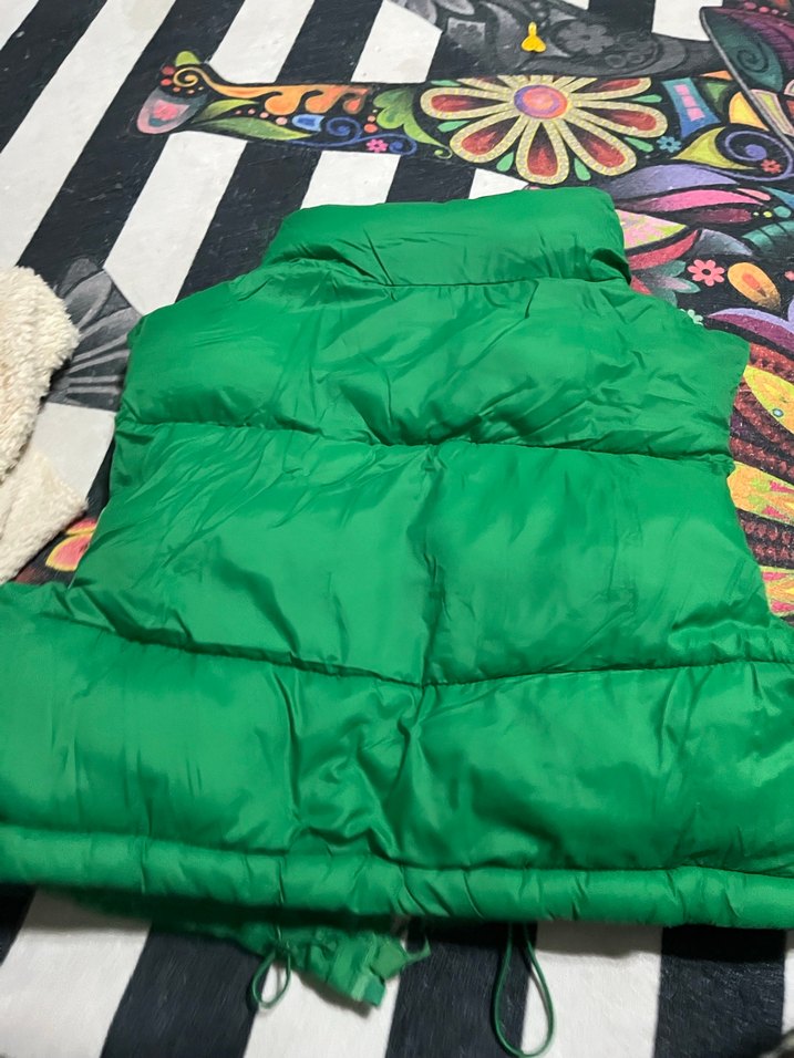 Yeşil Fermuarlı çocuk  Yelek - Görsel 3