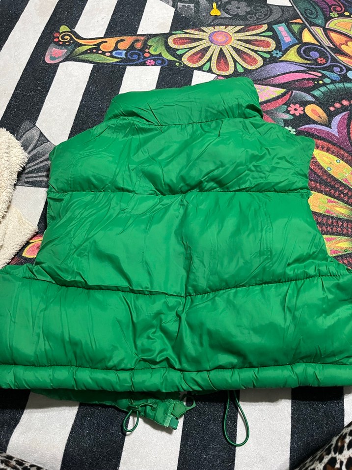 Yeşil Fermuarlı çocuk  Yelek - Görsel 2