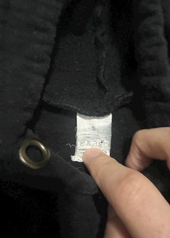 Kız Çocuk Siyah Kapüşonlu Fermuarlı Sweatshirt - Görsel 4