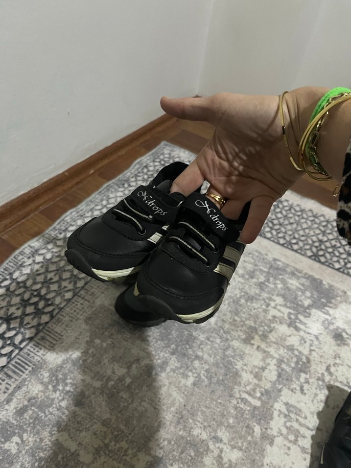 Erkek Çocuk Siyah Zebra Desenli Spor Ayakkabı - Görsel 2