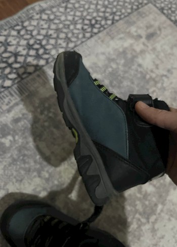 Gri Erkek Çocuk Sneakers Velcro Bantlı - Görsel 6