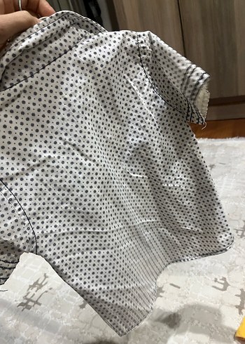 Erkek Çocuk Gri Baskılı Kısa Kollu Gömlek - Görsel 2