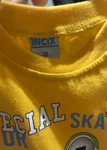 Sarı Baskılı Kısa Kollu Bebek Takımı - Görsel 3