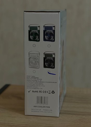 Taşınabilir buharlı hava nemlendirici ve soğutucu rgb - Görsel 3