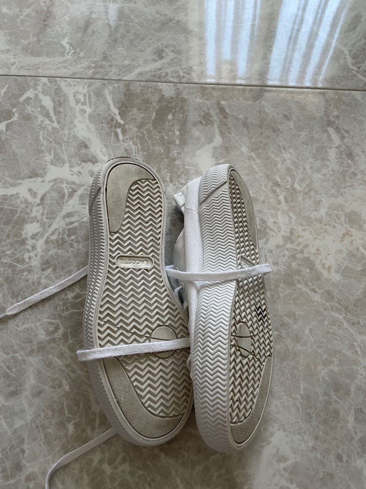 Beyaz Bağcıklı Kadın Spor Ayakkabı - Görsel 4