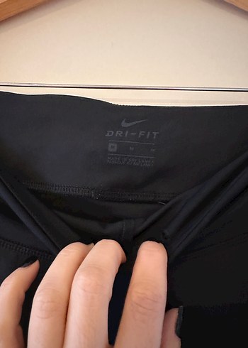 Nike Siyah Kadın Spor Tayt Velcro Detaylı - Görsel 3