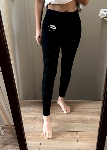 Nike Siyah Kadın Spor Tayt Velcro Detaylı - Görsel 4