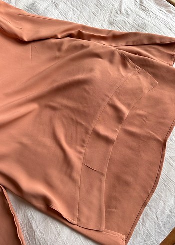 Zara somon rengi Bluz - Görsel 5