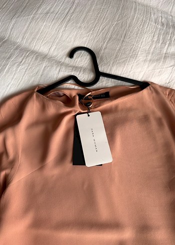 Zara somon rengi Bluz - Görsel 4