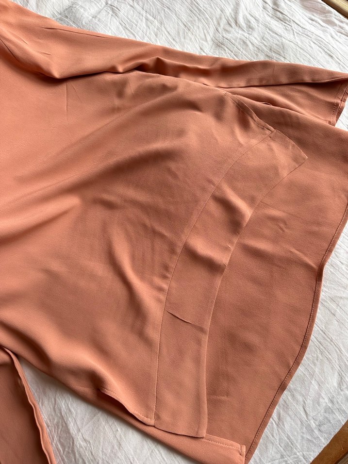 Zara somon rengi Bluz - Görsel 5