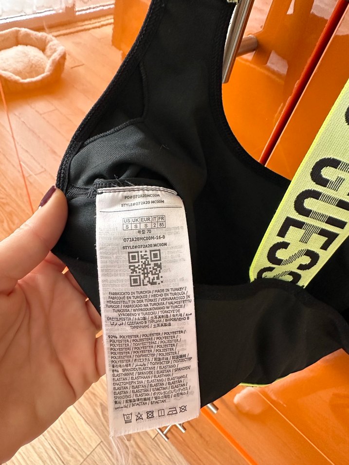 Siyah GUESS Spor Sütyeni - Görsel 4