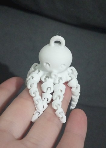 Pastel Renkli Ahtapot Figür Anahtarlık - Görsel 2