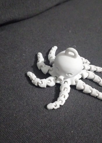 Pastel Renkli Ahtapot Figür Anahtarlık - Görsel 3