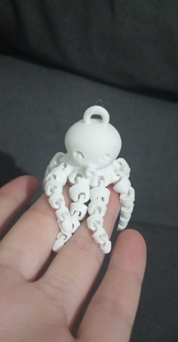 Pastel Renkli Ahtapot Figür Anahtarlık - Görsel 2