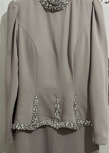 Şal dahillll taşlı balık abiye 38 beden - Görsel 2