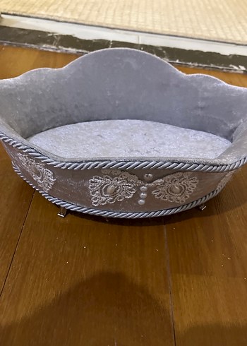 Dantel İşlemeli Gri kutu - Görsel 3