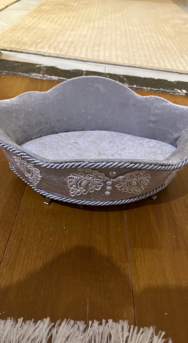 Dantel İşlemeli Gri kutu - Görsel 3