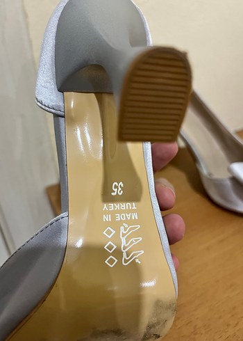 Kadın Beyaz Yüksek Topuklu Düğün Ayakkabısı - Görsel 2